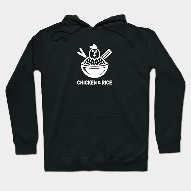 Chicken and Rice Hoodie by ThesePrints